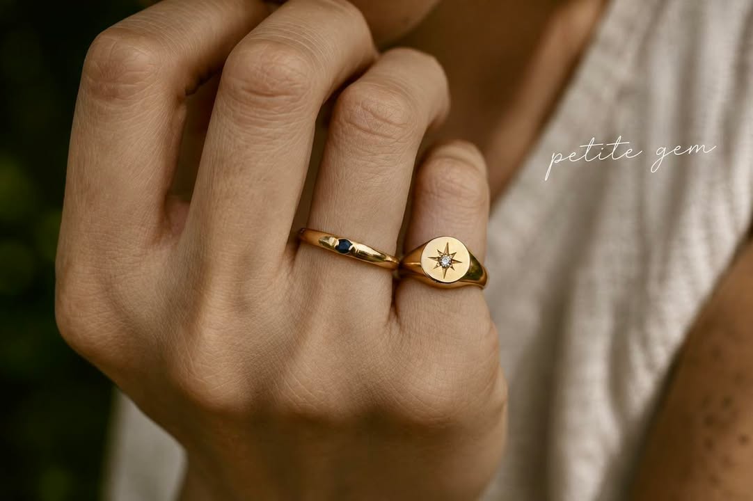Nhẫn signet ngôi sao phương Bắc