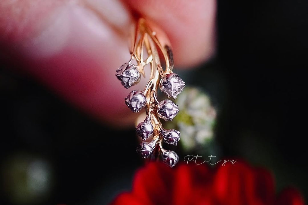 Nhẫn Hoa Linh Lan đính moissanite