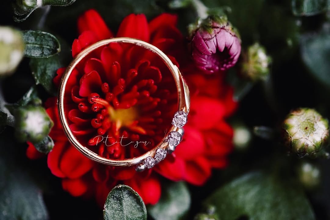 Nhẫn Hoa Linh Lan đính moissanite