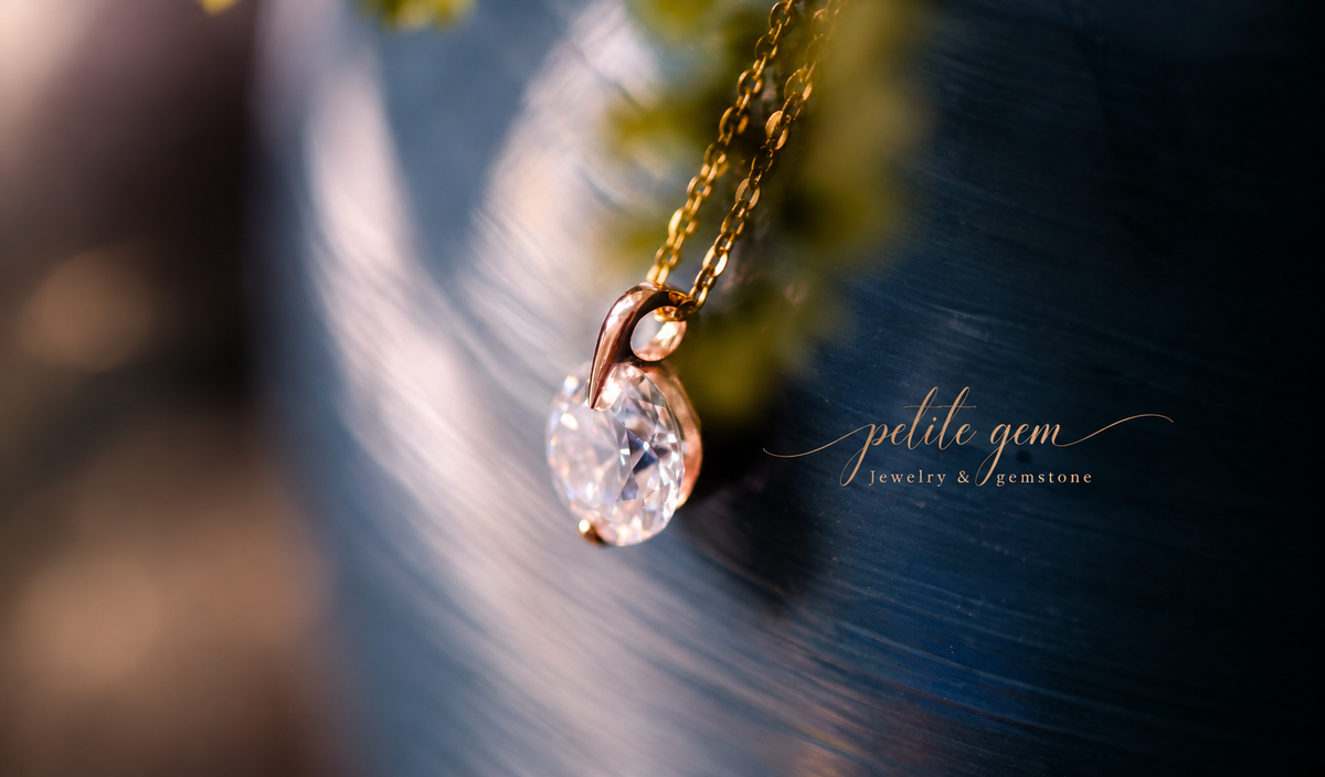 Mặt dây moissanite 8mm