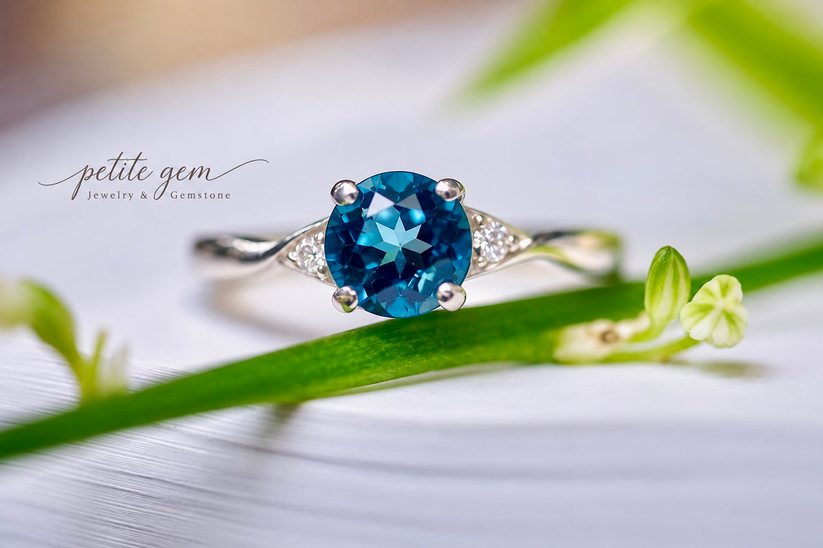 Nhẫn Topaz London 6mm