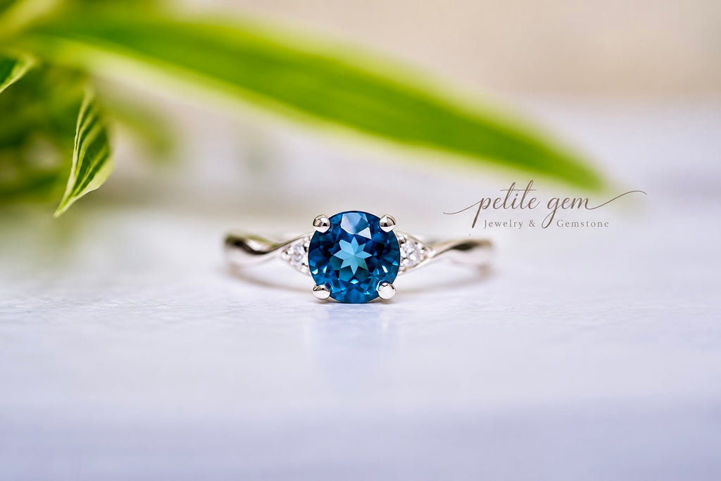 Nhẫn Topaz London 6mm