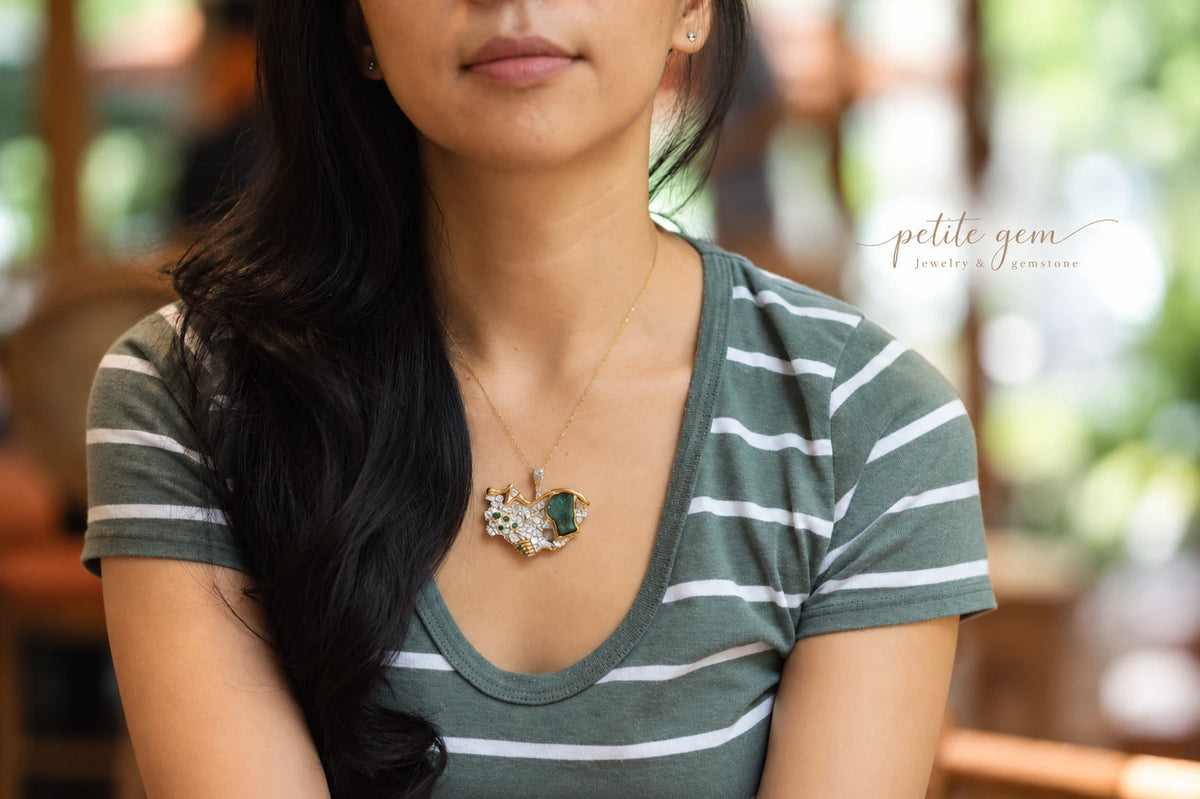Auris – Dây chuyền emerald thô