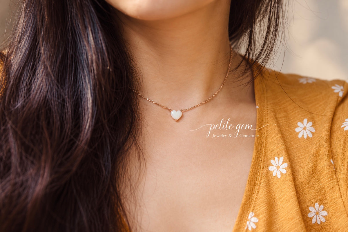 Opalyn – Dây chuyền opal mặt tim
