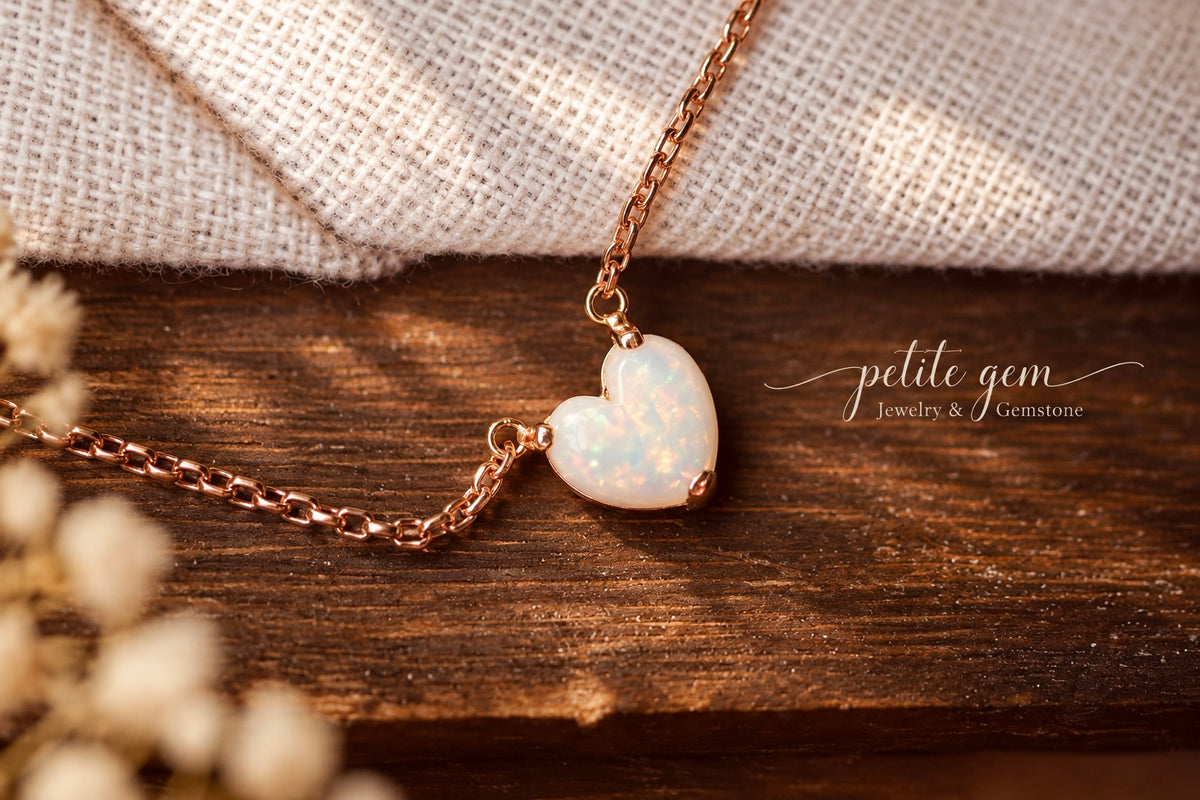 Opalyn – Dây chuyền opal mặt tim