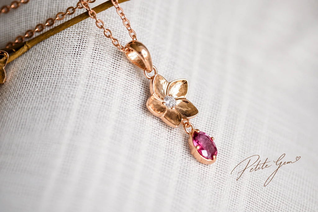 Phơi – bộ trang sức tourmaline hoa