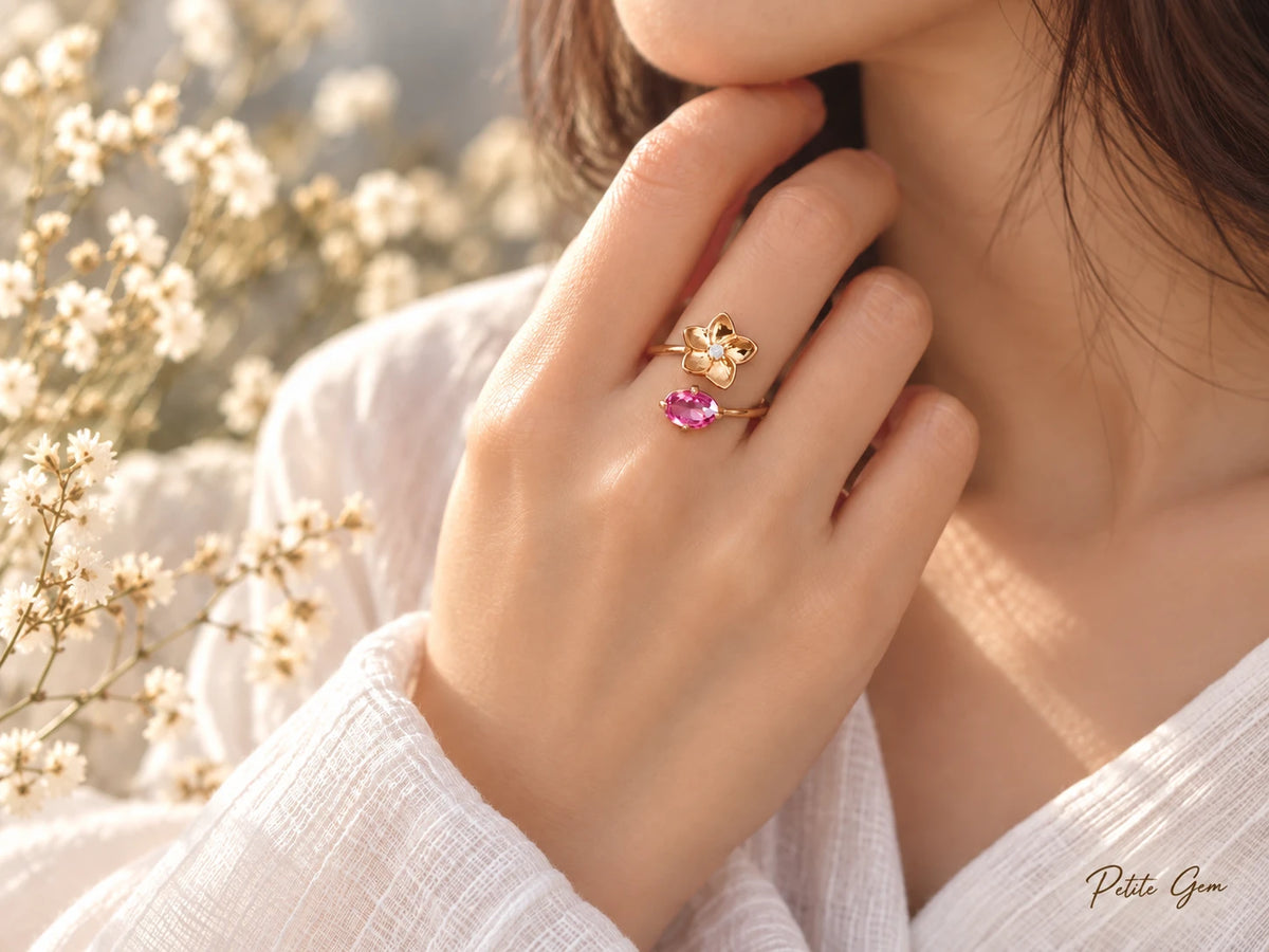Mộc Chiêu – Nhẫn tourmaline hồng