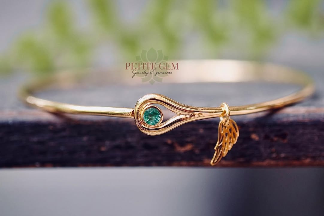 Lắc tay emerald cánh thiên thần