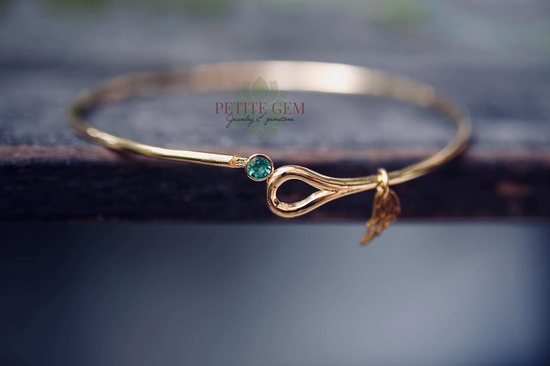 Lắc tay emerald cánh thiên thần