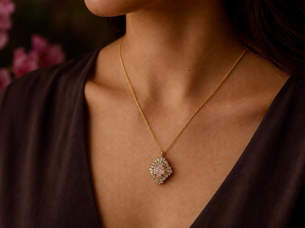 Mặt dây chuyền Morganite