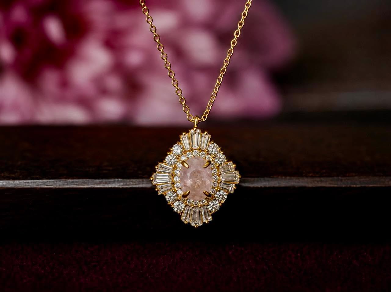 Mặt dây chuyền Morganite