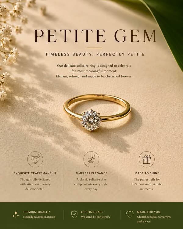 Nhẫn vương miện moisanite 6mm