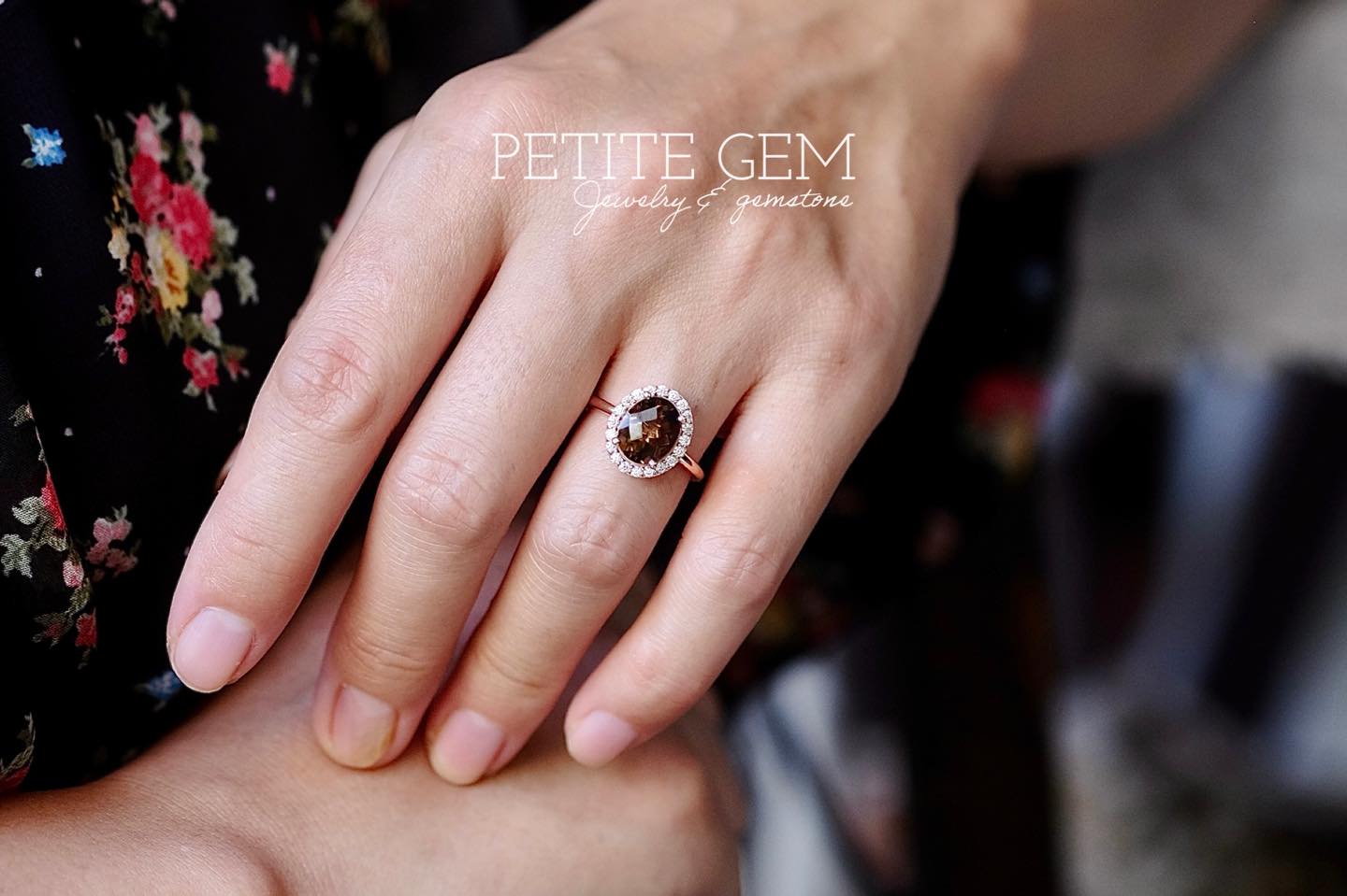 Nhẫn Citrine Mật Ong – Oval 8x10mm