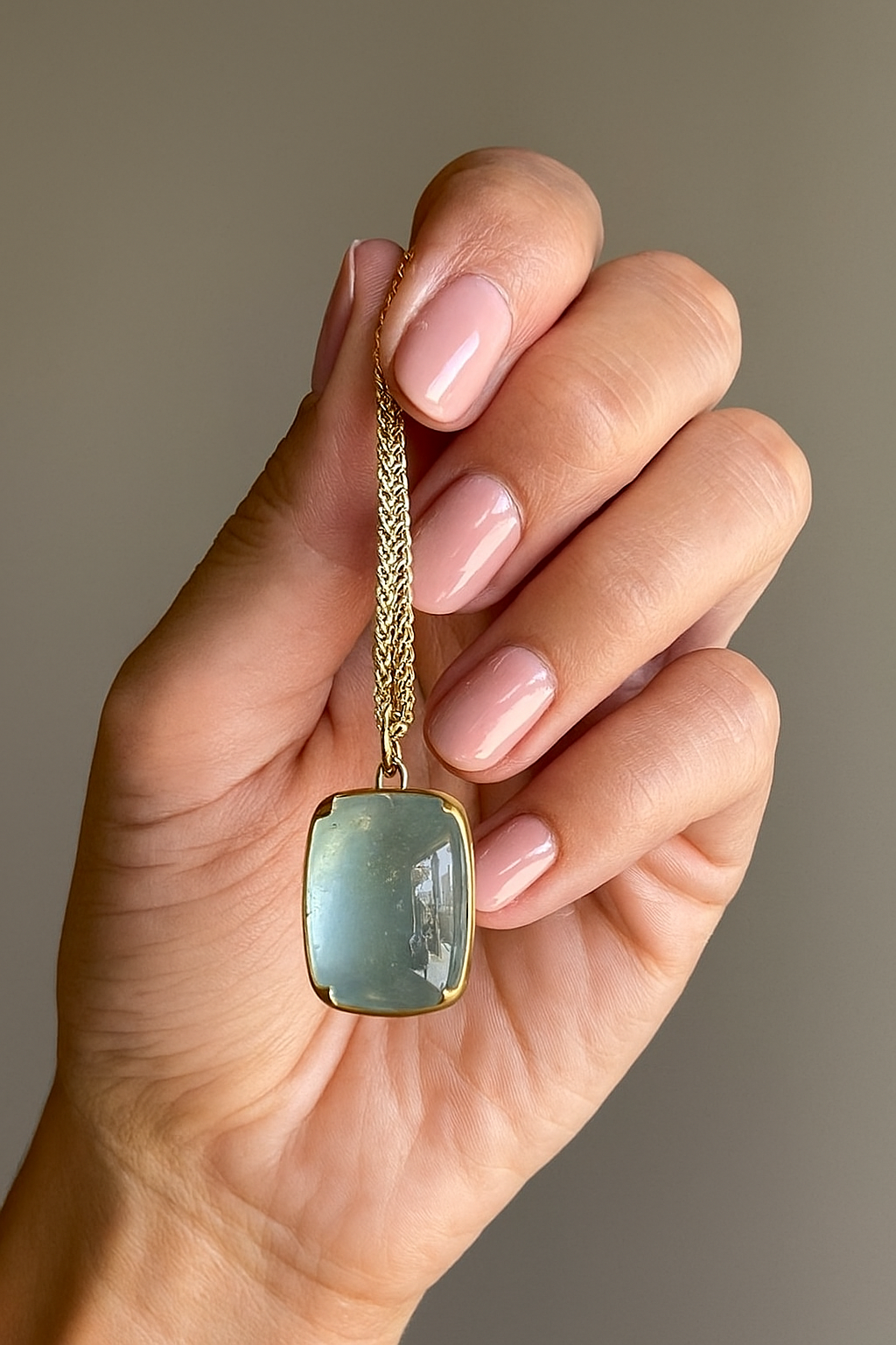 Dây chuyền đá aquamarine